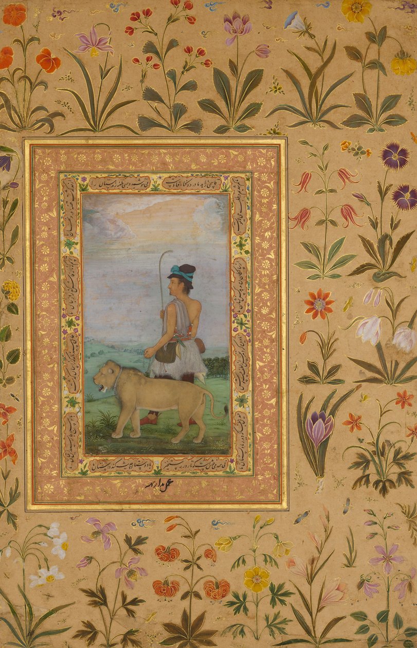 Derviscio con un Leone, Folio dall
