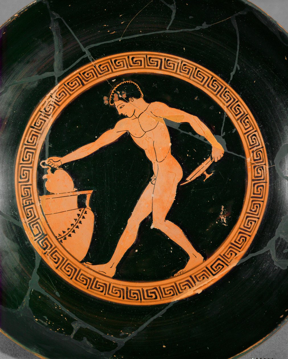 Giovane atleta che prende l