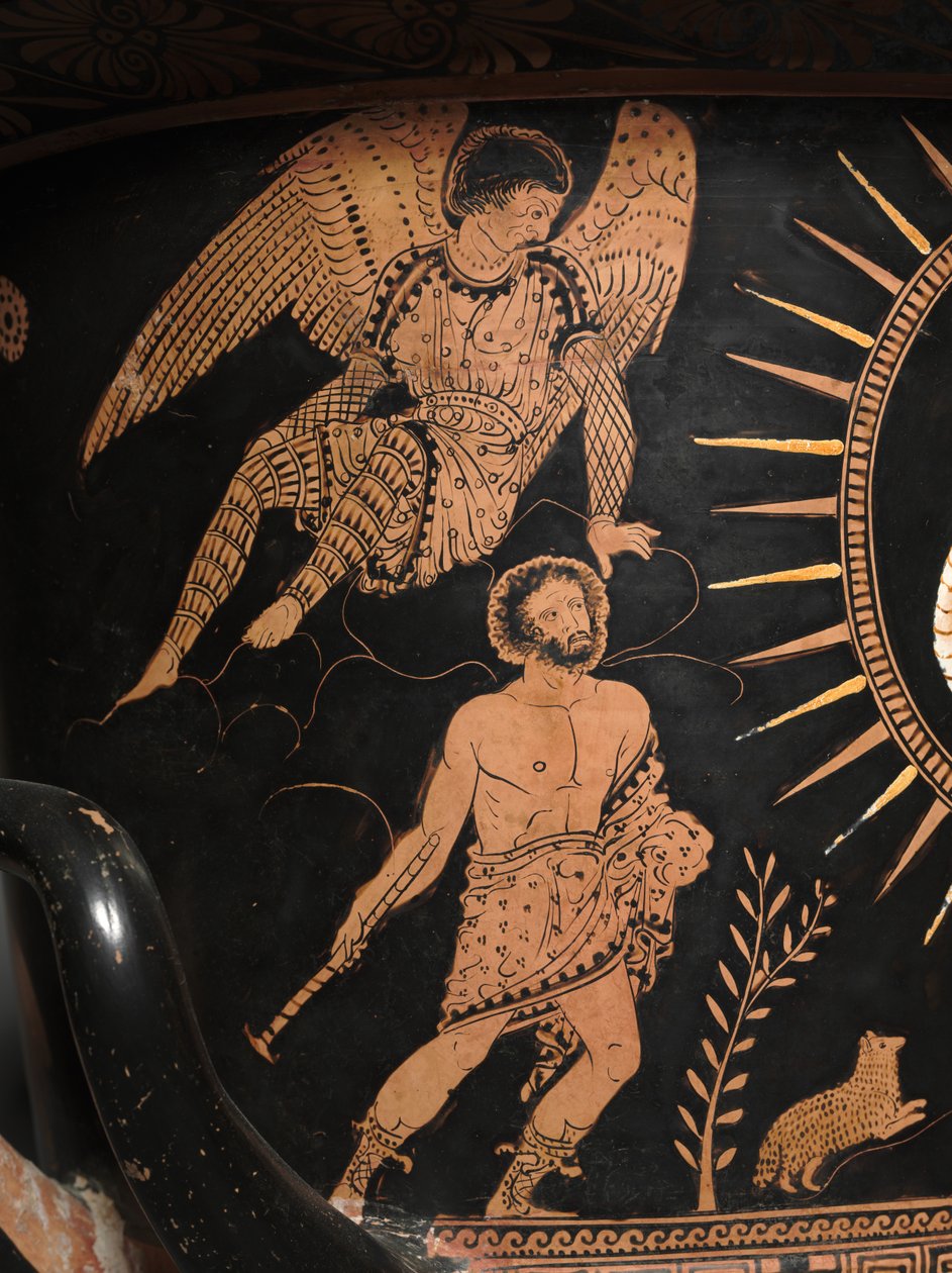 (dettaglio) di un Calice-Krater Lucano, c.400 a.C. da Painter Policoro