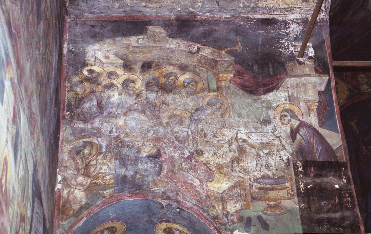 Affreschi nella Chiesa della Theotokos Peribleptos da Painters Michael Ephtichius