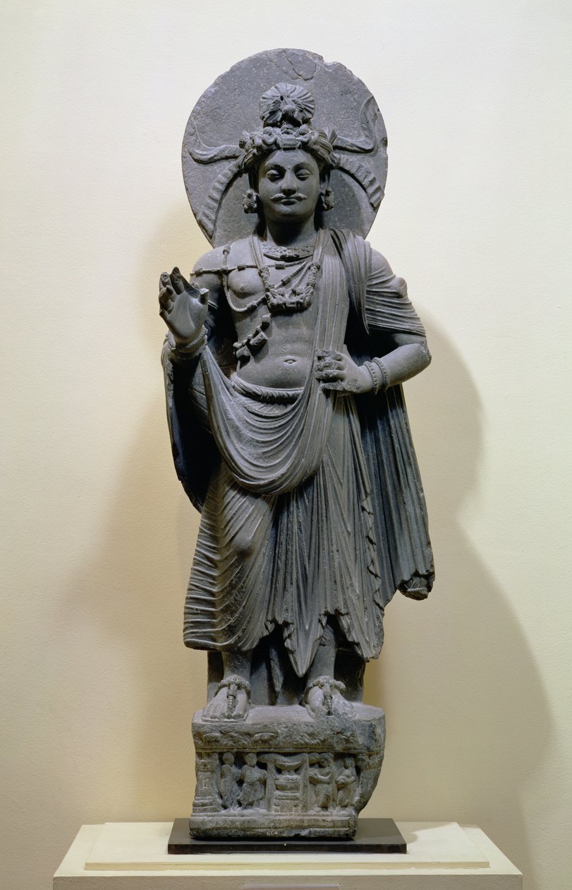 Figura di Bodhisattva, da Mekha-Sanda vicino a Shabaz-Garhi, Pakistan da Pakistani School