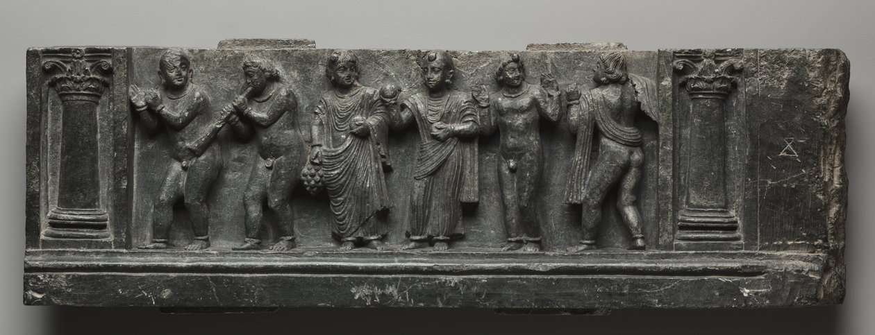 Rilievo bacchico, Pakistan, Gandhara, area di Buner, primo periodo Kushan (1-320 d.C.) da Pakistani School