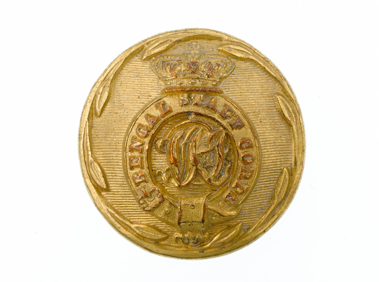 Bottone, Corpo di Stato Maggiore del Bengala, 1876-1891 da Pakistani School