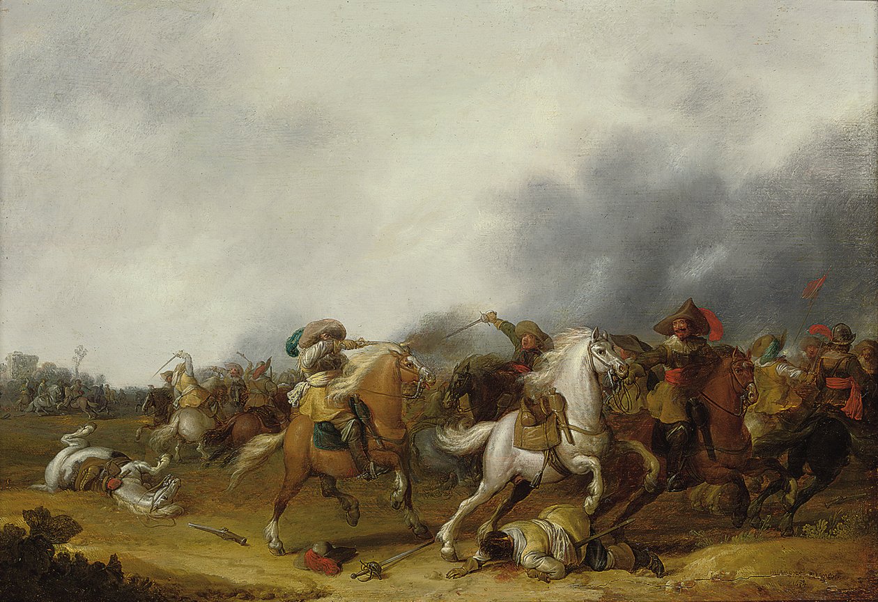 Uno scontro di cavalleria, 1634 da Palamedes Palamedesz