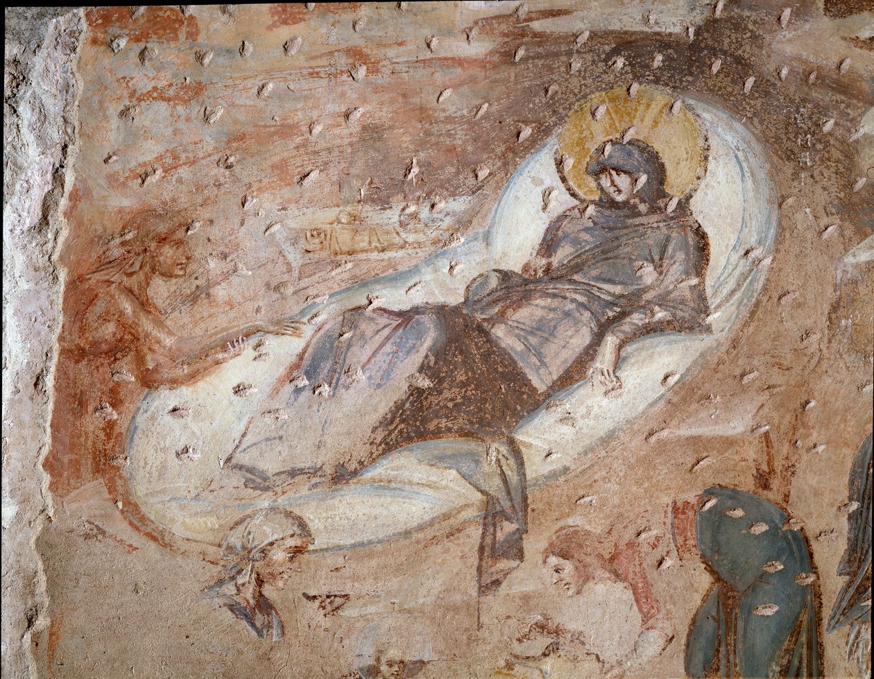 Nativite (affresco del VI-VII secolo) da Paleo-Christian