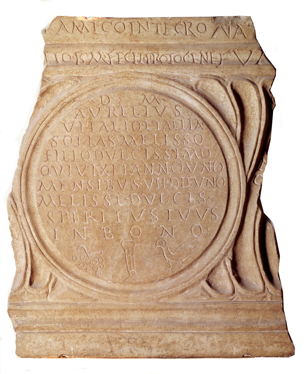 Arte Paleocristiana: Epitaffio cristiano di Melissus da Paleo Christian Paleo Christian