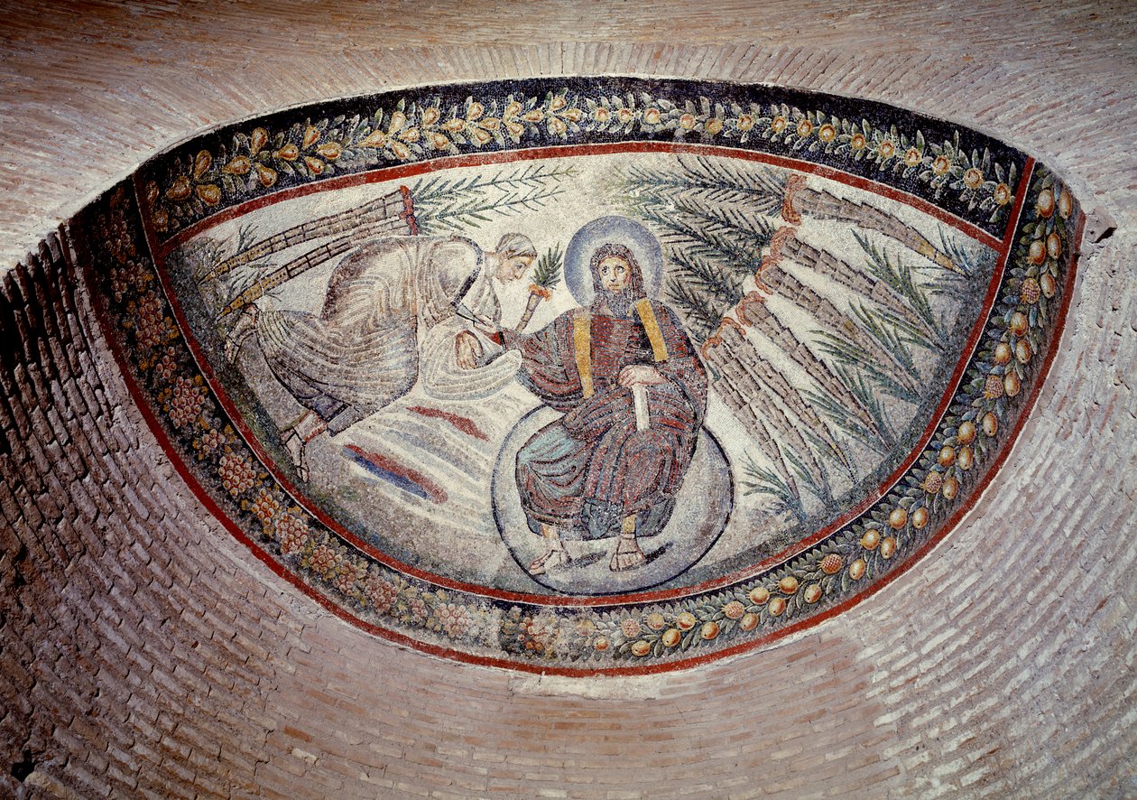 Arte paleocristiana: Redentore che dà la legge (pace), mosaico dell