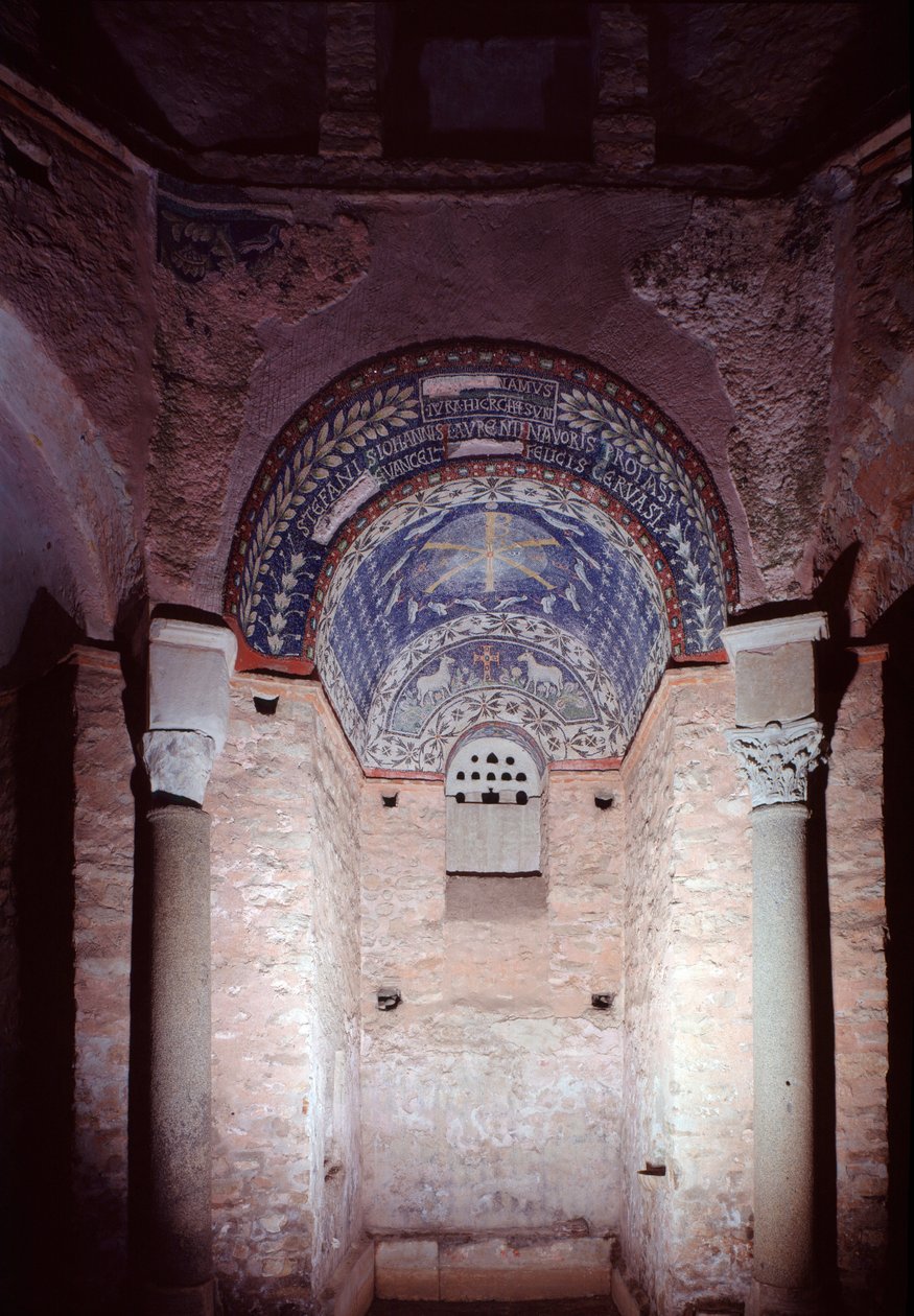 Nicchia con mosaico, 5°-6° secolo da Paleo Christian