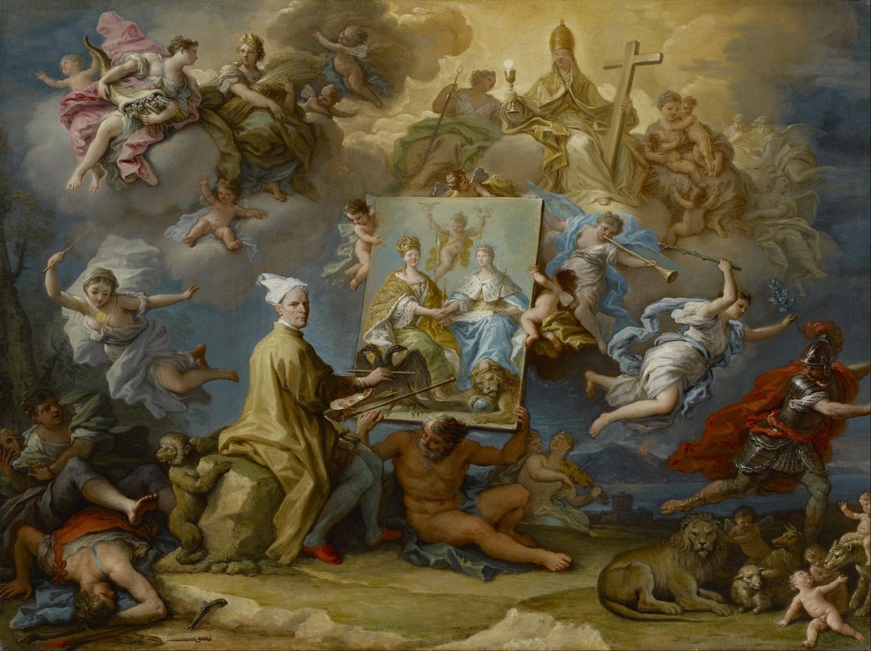 Allegoria delle conseguenze della pace di Utrecht da Paolo di Matteis