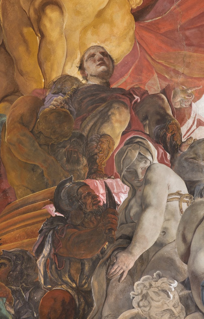 Giudice romano che condanna a morte le sante Apollonia, Lucia e Caterina d