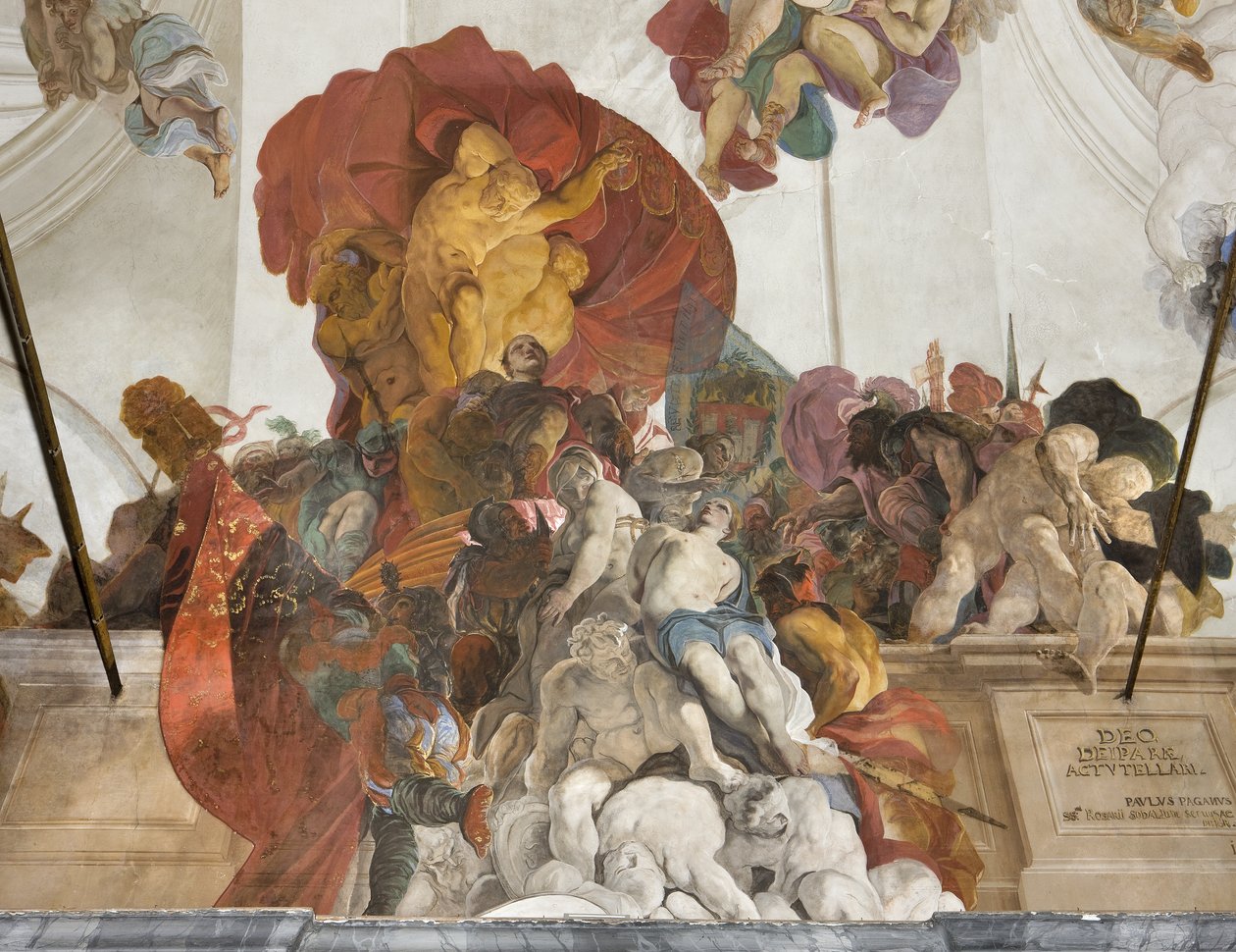Giudice romano che condanna a morte i santi Apollonia, Lucia e Caterina d