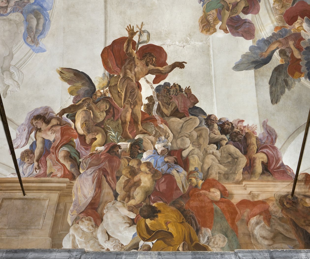 San Giovanni Battista che predica con angeli, sibille e profeti, c.1696-97 da Paolo Pagani