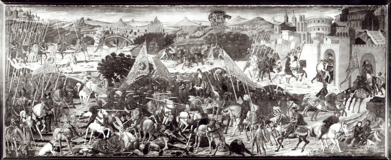 Romani e Galli che combattono o La Battaglia davanti alle porte di Roma da Paolo Uccello