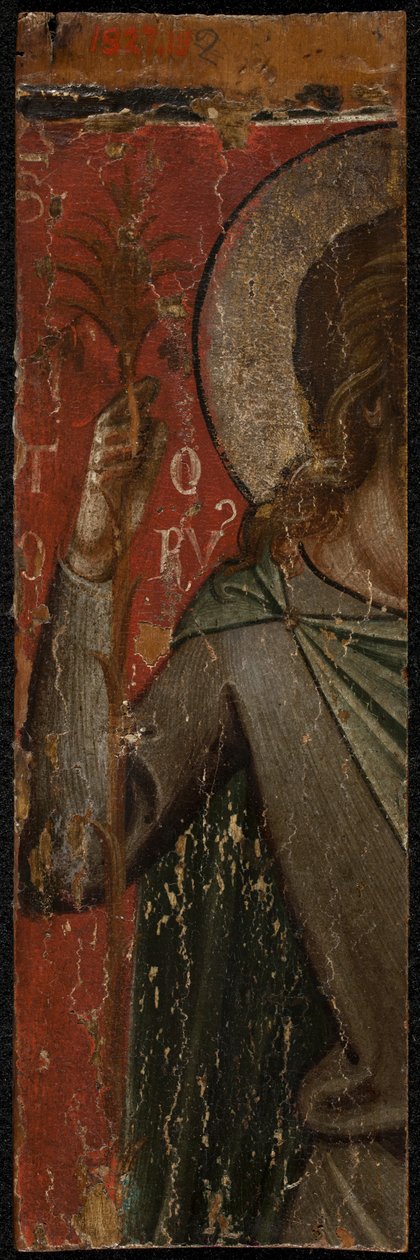 San Giovanni Battista (retro del pannello) da Paolo Veneziano