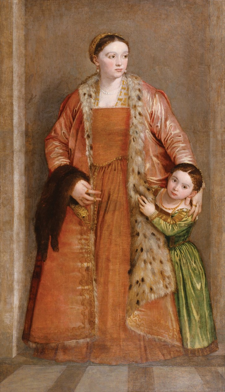 Ritratto della contessa Livia da Porto Thiene e sua figlia Deidamia da Paolo Veronese