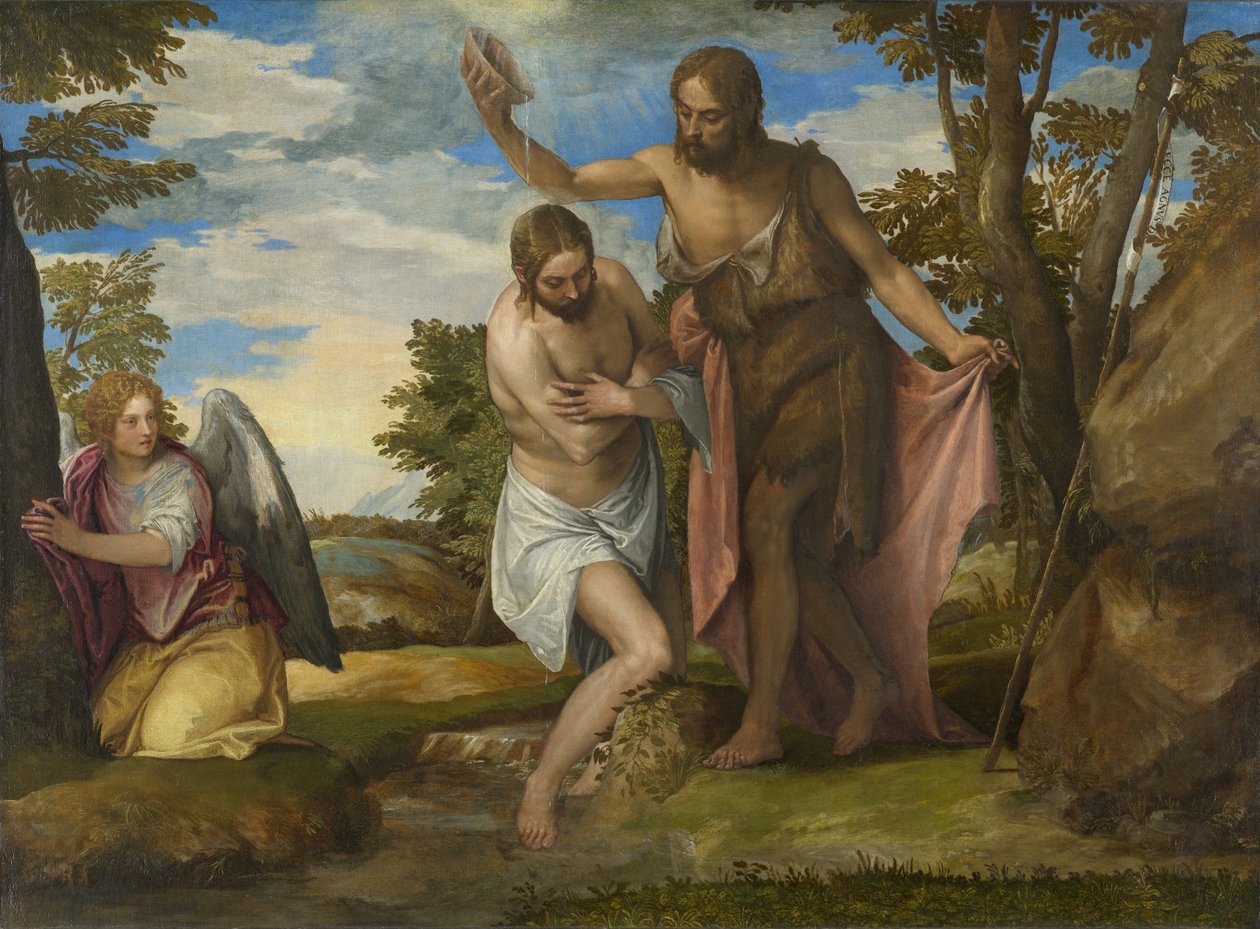 Il battesimo di Cristo da Paolo Veronese