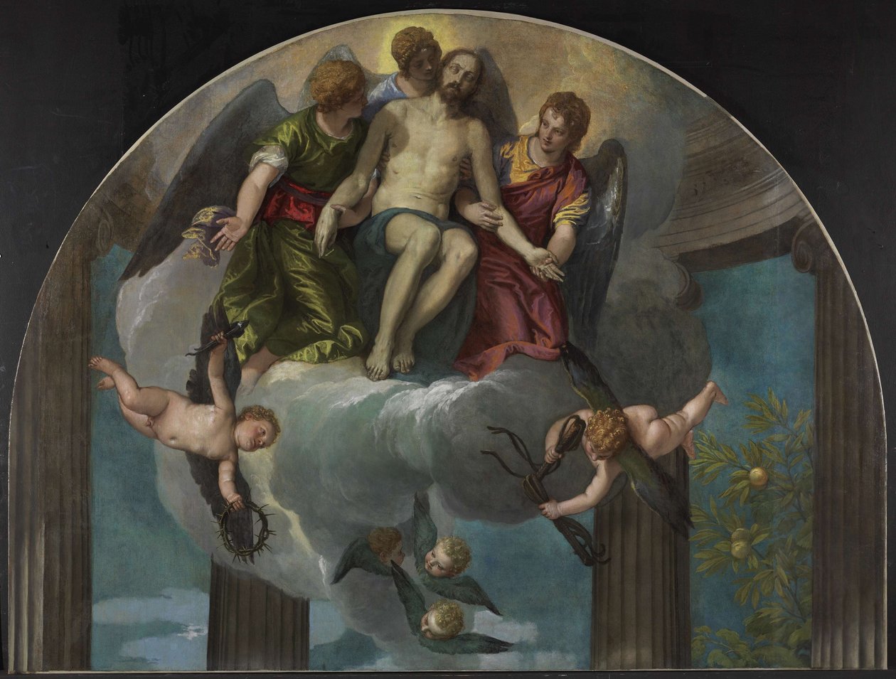 Il Cristo morto con angeli da Paolo Veronese