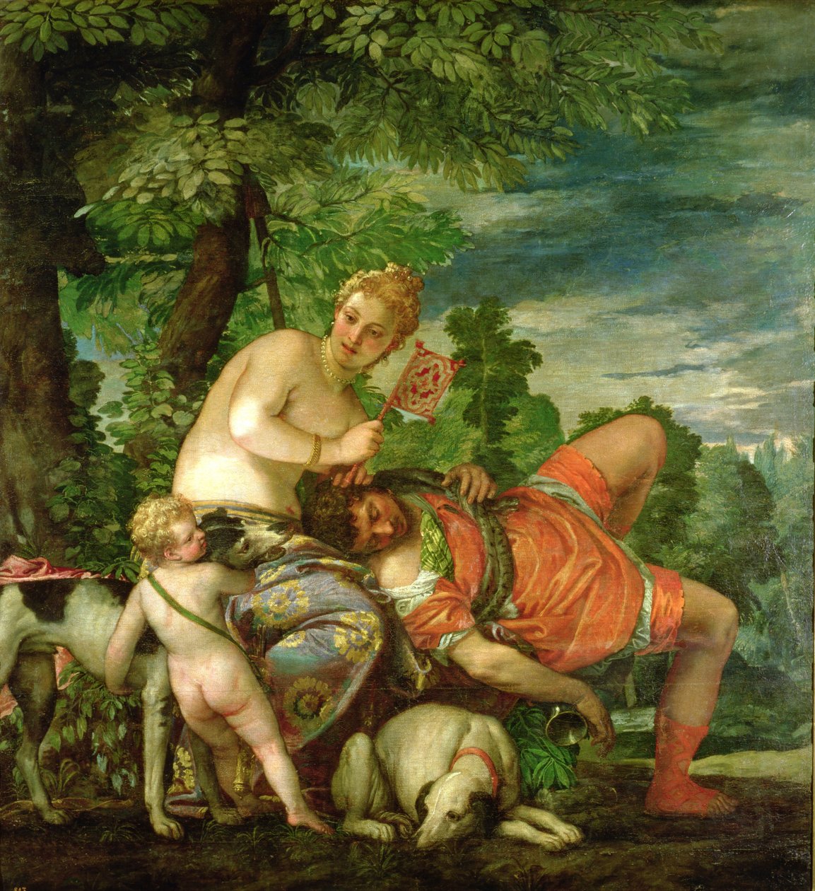 Venere e Adone, 1580 da Paolo Veronese