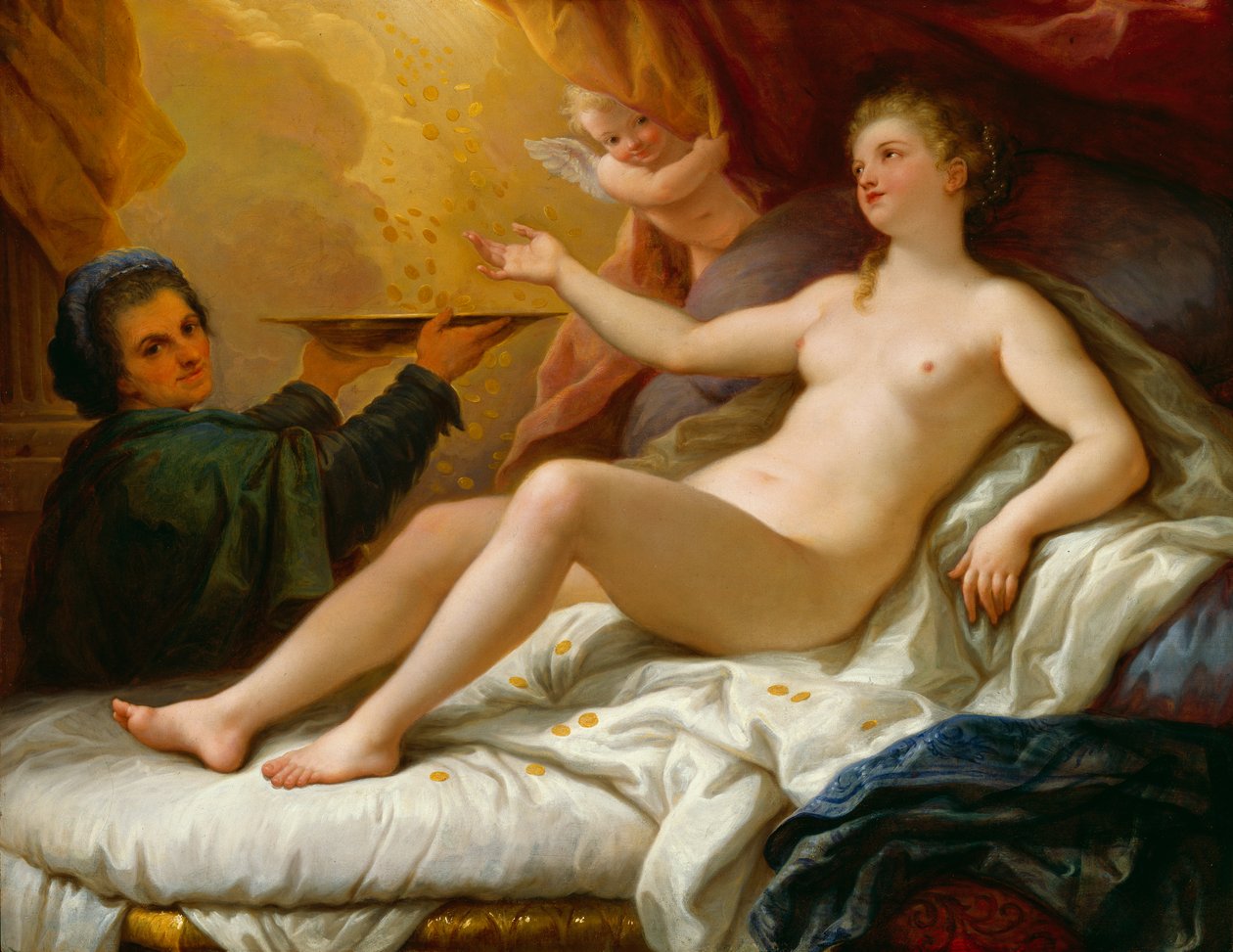 Danae, c.1705-15 da Paolo di Matteis