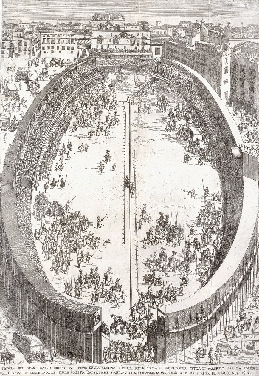 Grande Piatto Pieghevole del Grande Teatro, 1680 da Paolo Amato