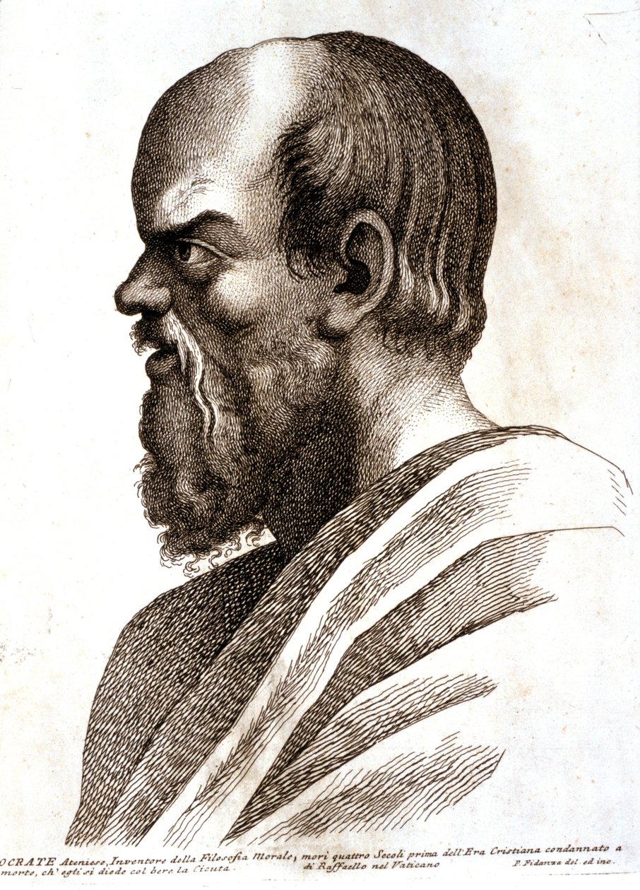 SOCRATE. 1757-1760 (incisione) da Paolo Fidanza