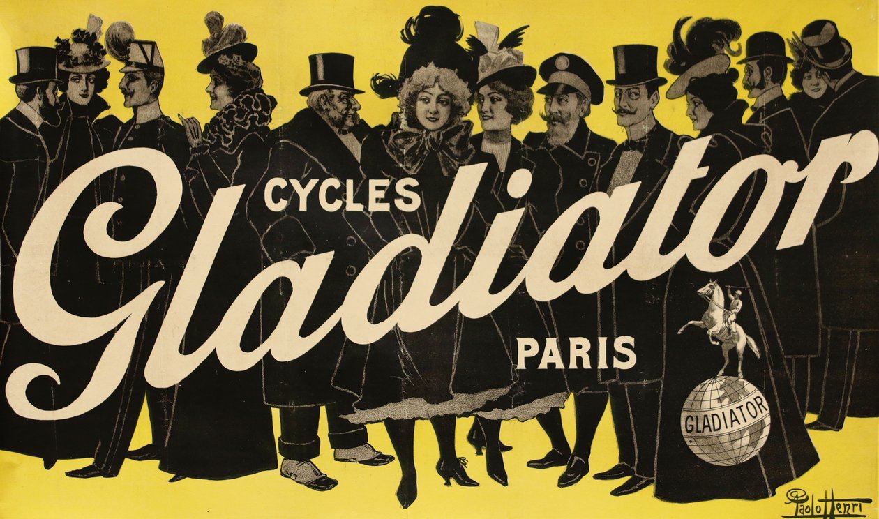 Cycles Gladiator, c. 1900 da Paolo Henri