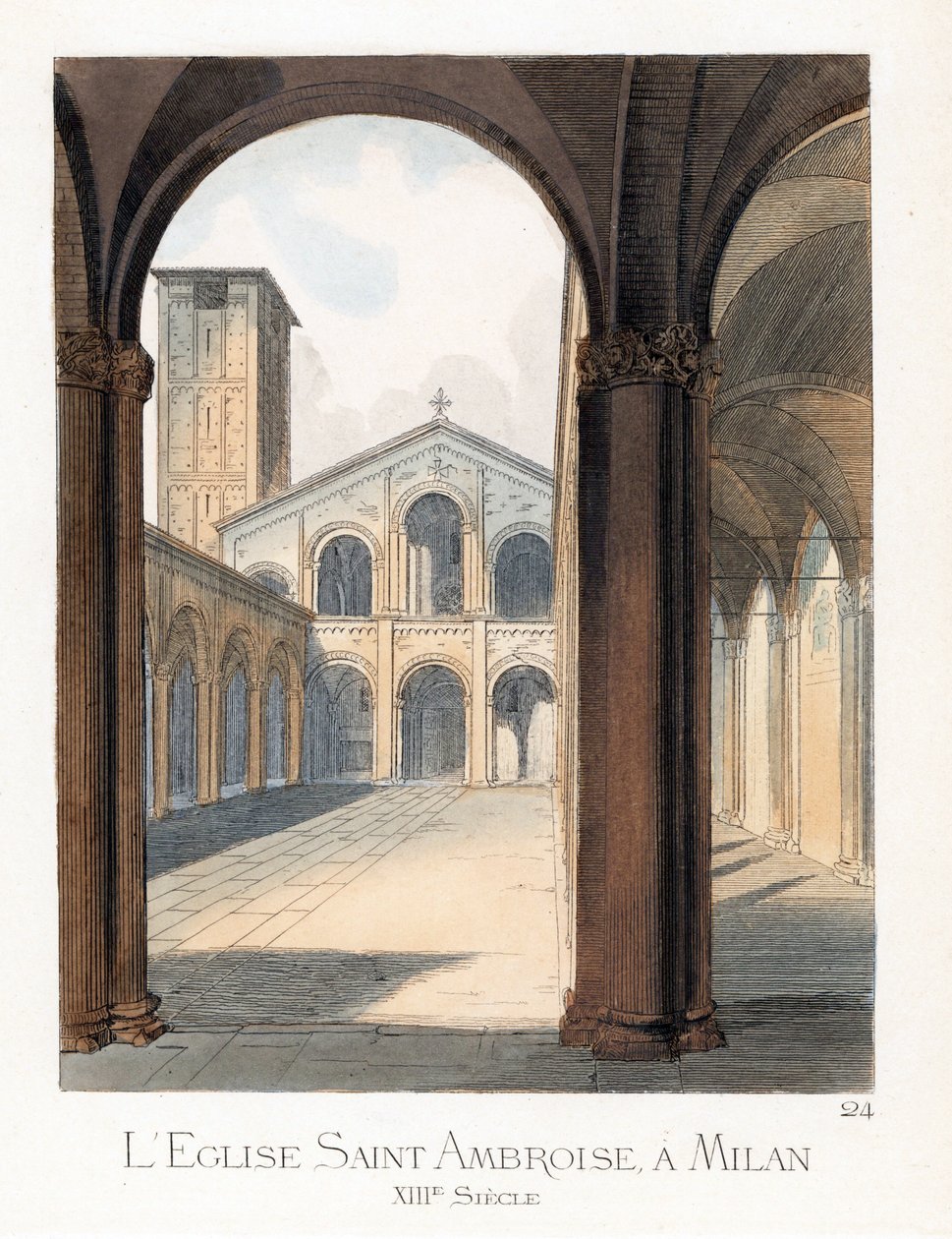 Il cortile della Basilica di Sant