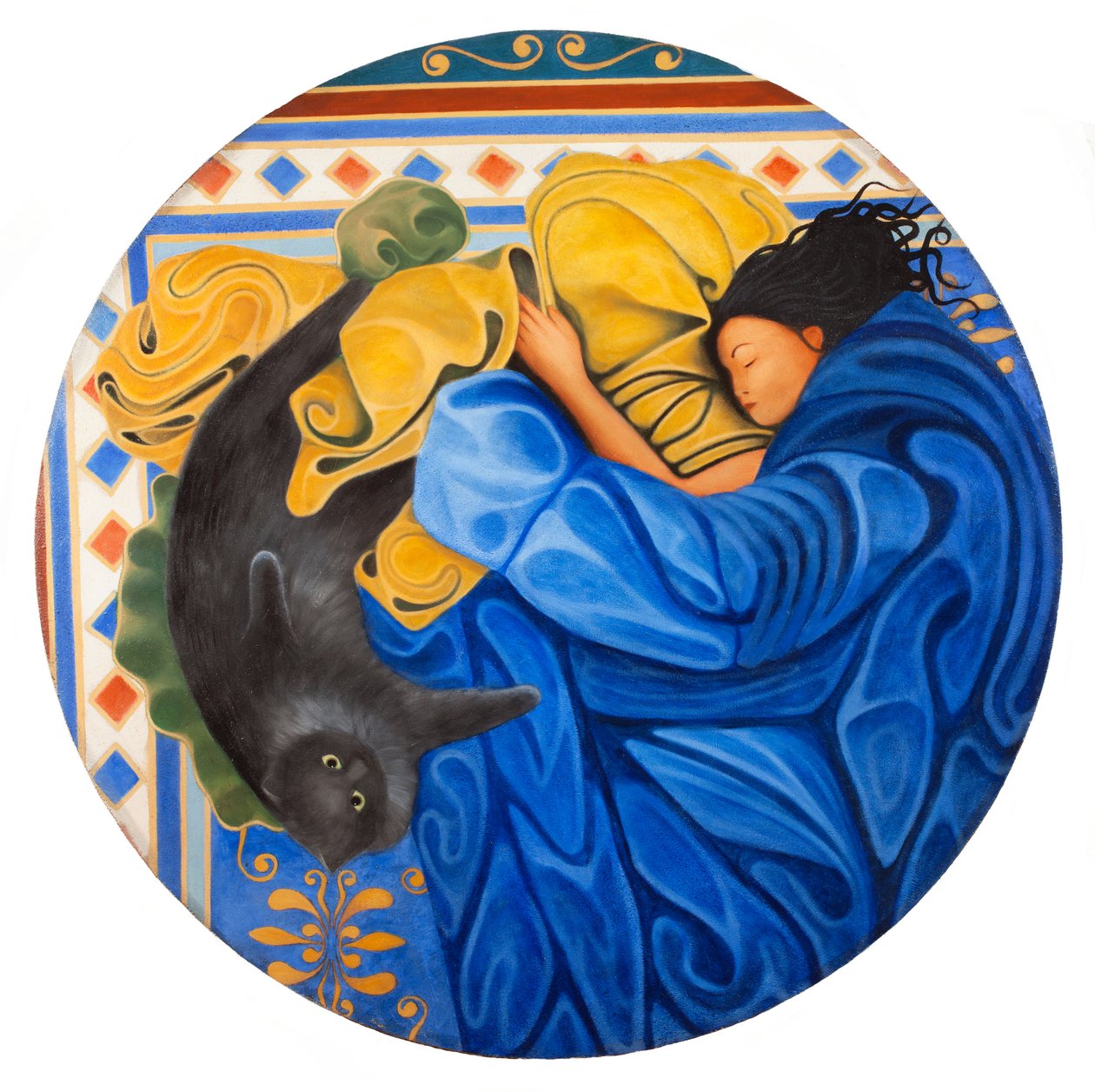 Barbara e Camilla, 2016 (olio su pannello di legno) da Paolo Perfranceschi