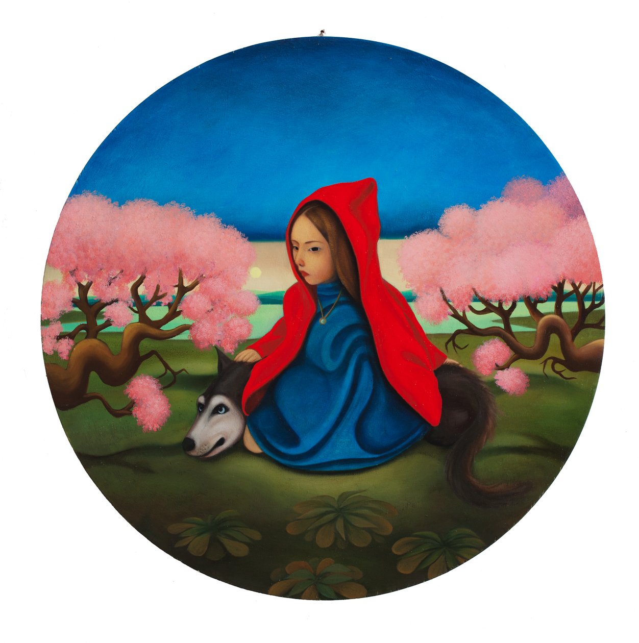 Le Petit Chaperon Rouge, 2019 (olio su tavola) da Paolo Perfranceschi