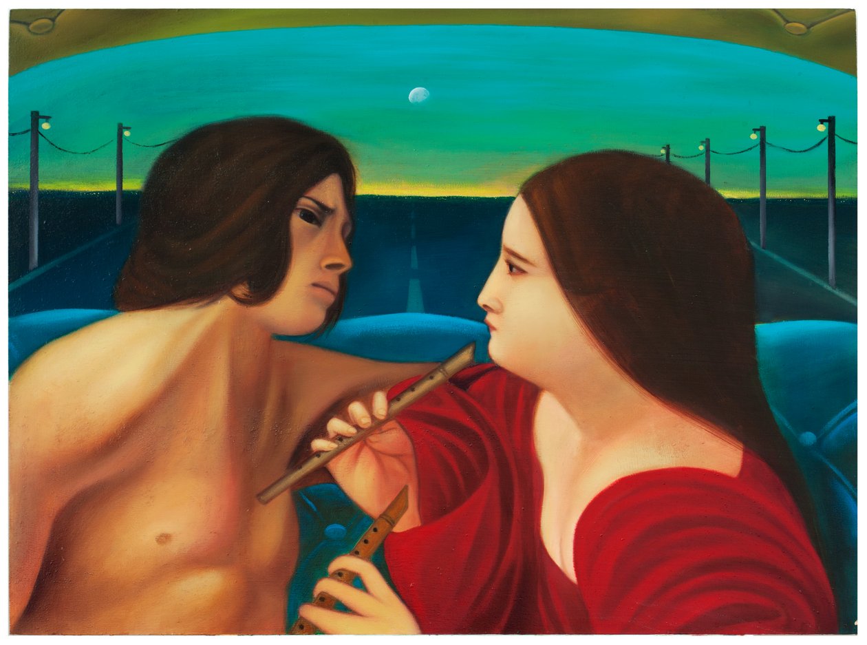 Mythologica n°1: Afrodite, 2025 (olio su tavola) da Paolo Perfranceschi