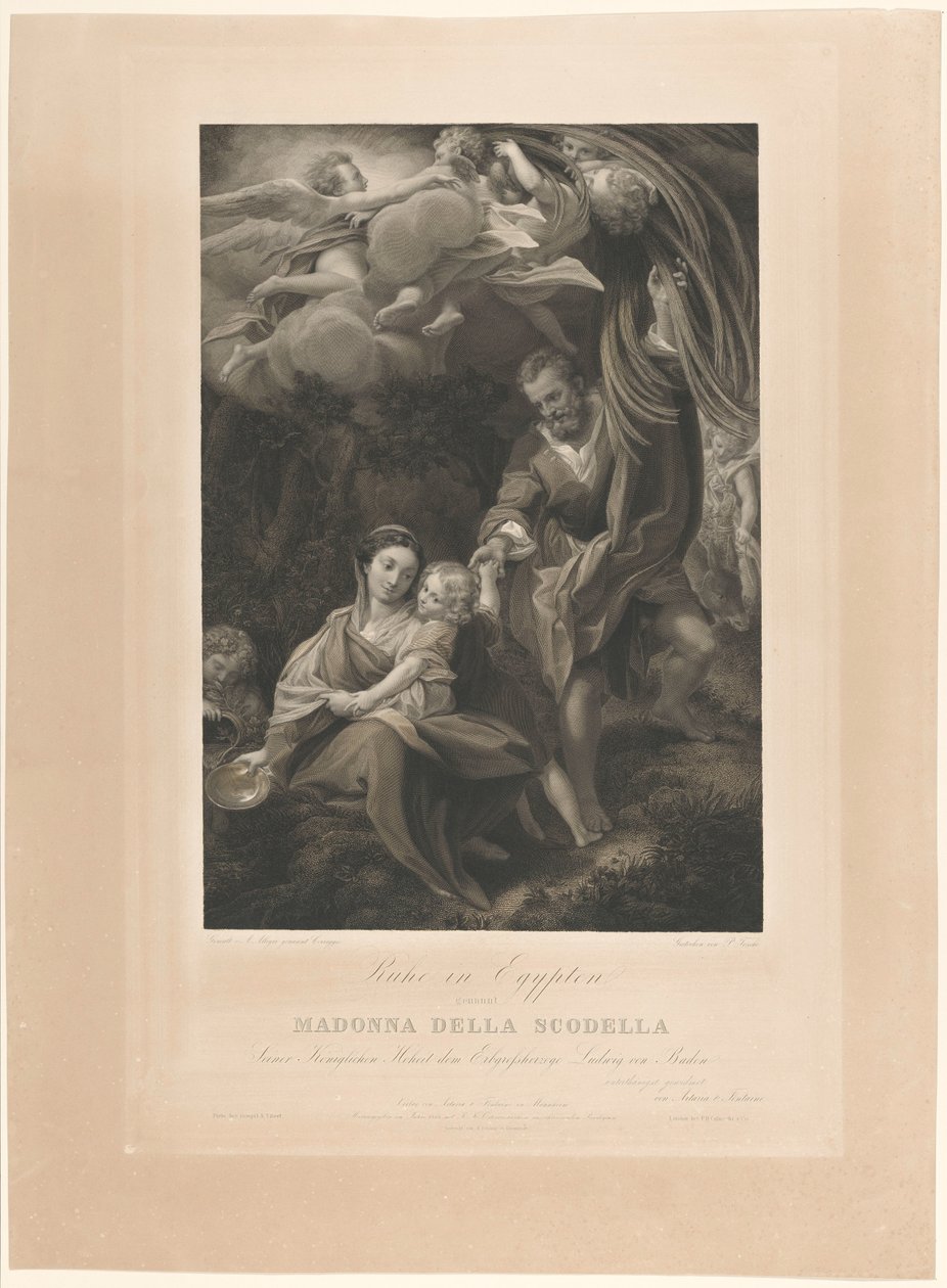 Riposo durante la fuga in Egitto da Paolo Toschi