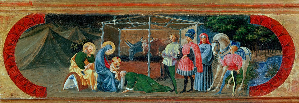Adorazione dei Magi. Dipinto di Paolo Uccello da Paolo Uccello