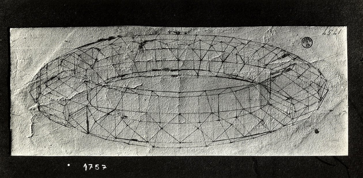 Studio di un "mazzocchio" (base imbottita arrotolata di un cappuccio) da Paolo Uccello
