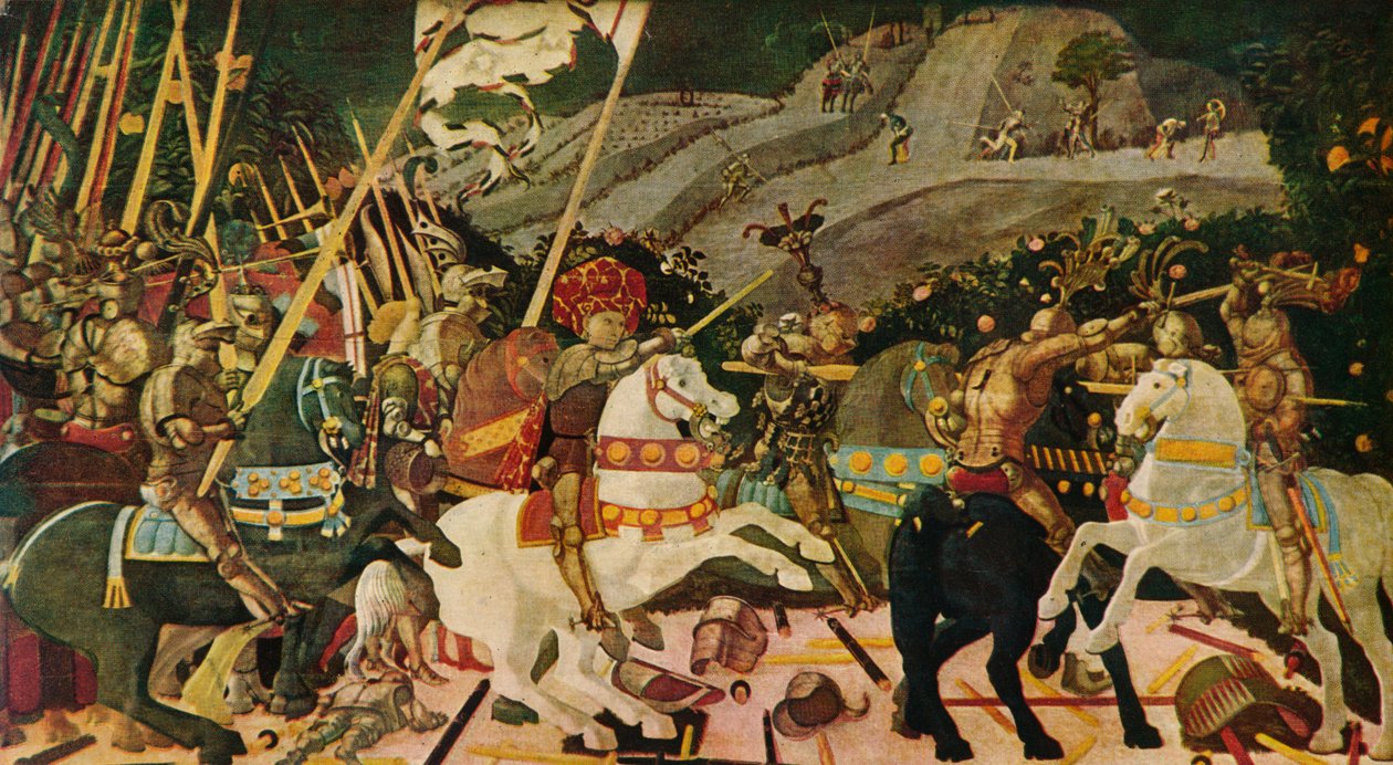 La Battaglia di San Romano da Paolo Uccello