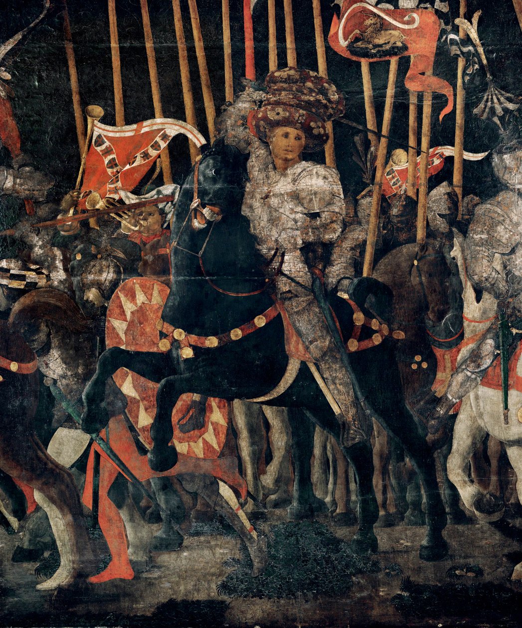 La battaglia di San Romano del 1432 ... da Paolo Uccello
