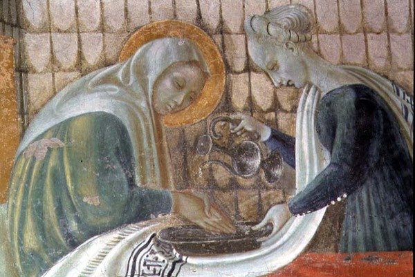 La Natività della Vergine, (dettaglio) raffigurante Sant
