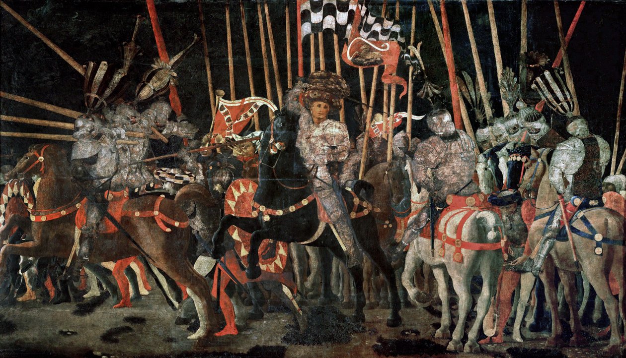 La battaglia di San Romano ... da Paolo Uccello