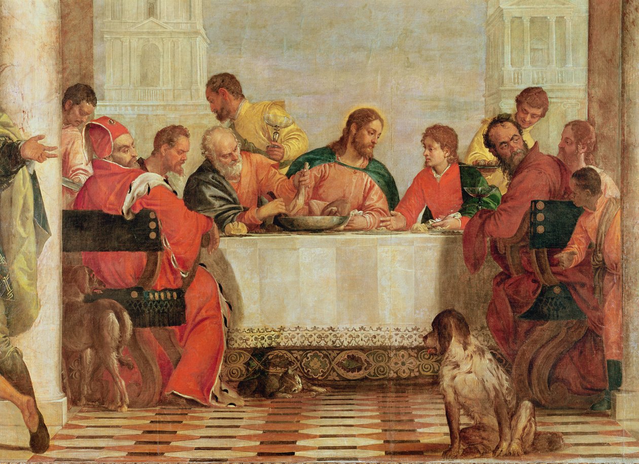Il Banchetto nella Casa di Levi (dettaglio) da Paolo Veronese