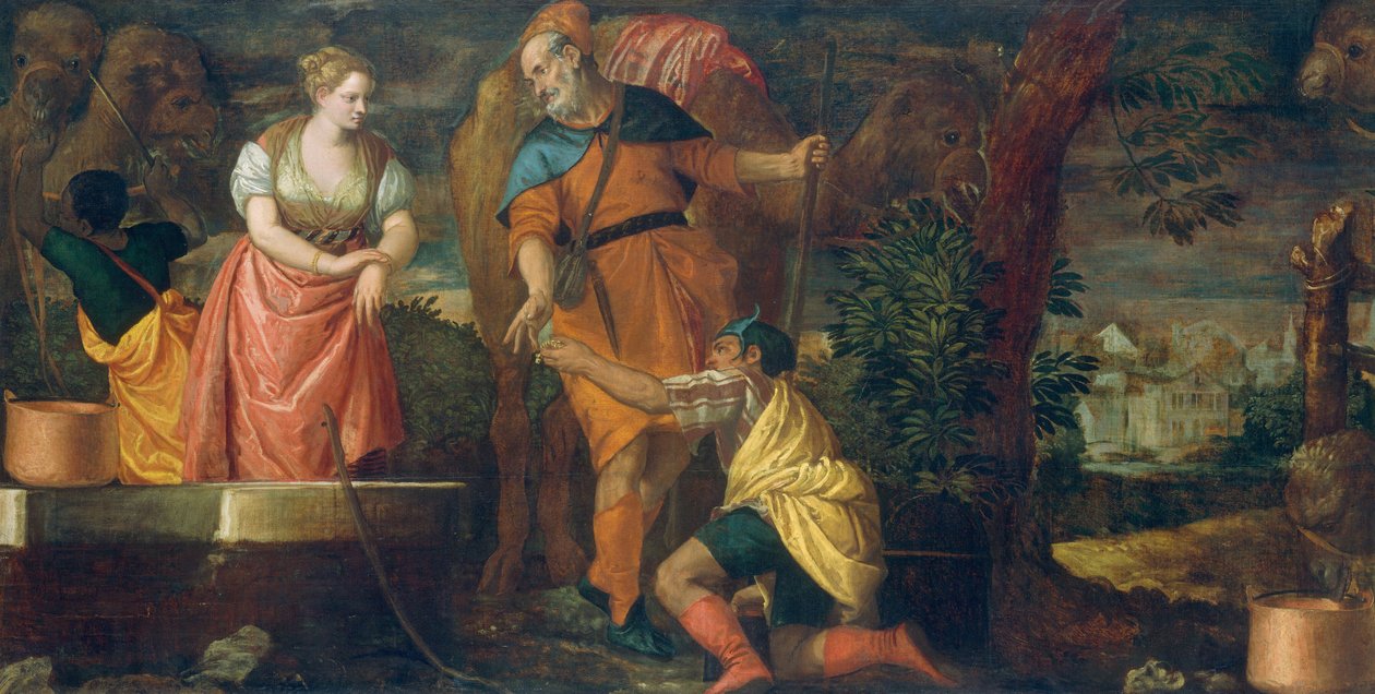 Rebecca al pozzo, c. 1582-1588 da Paolo Veronese