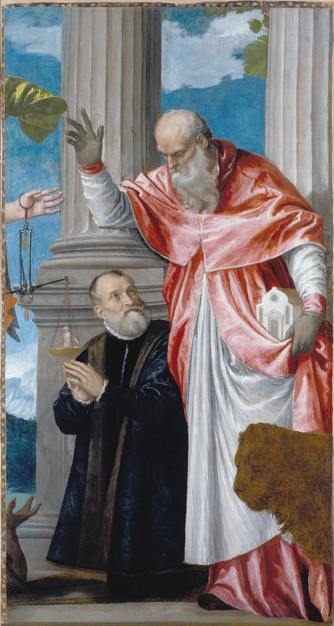 San Girolamo e un donatore da Paolo Veronese