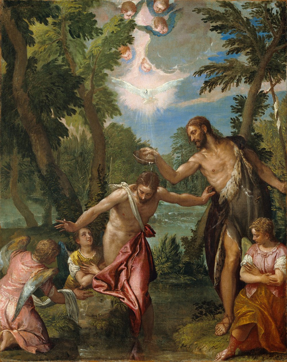 Il battesimo di Cristo da Paolo Veronese