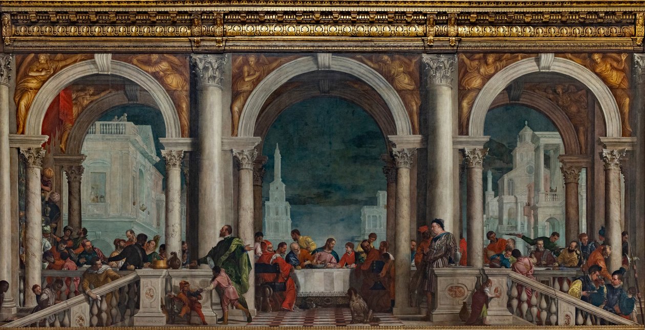 Il Banchetto nella Casa di Levi, 1573 da Paolo Veronese