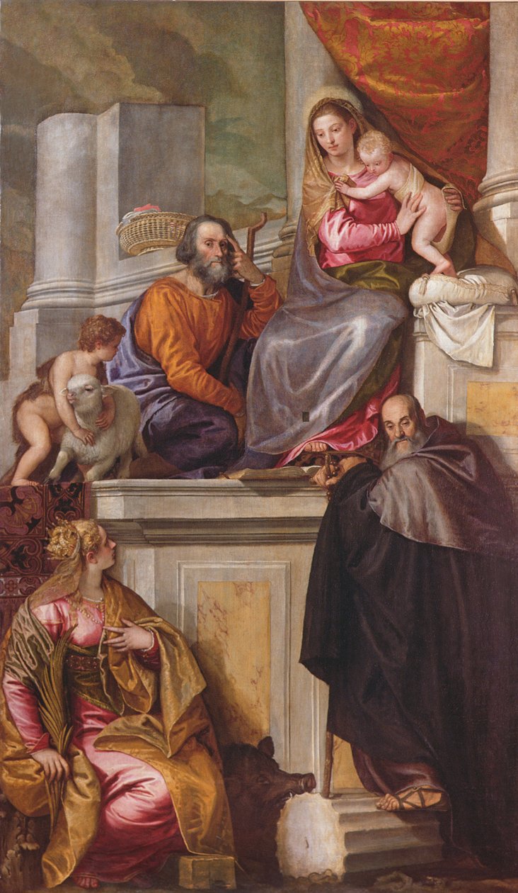 La Sacra Famiglia con San Giovanni Battista, Sant