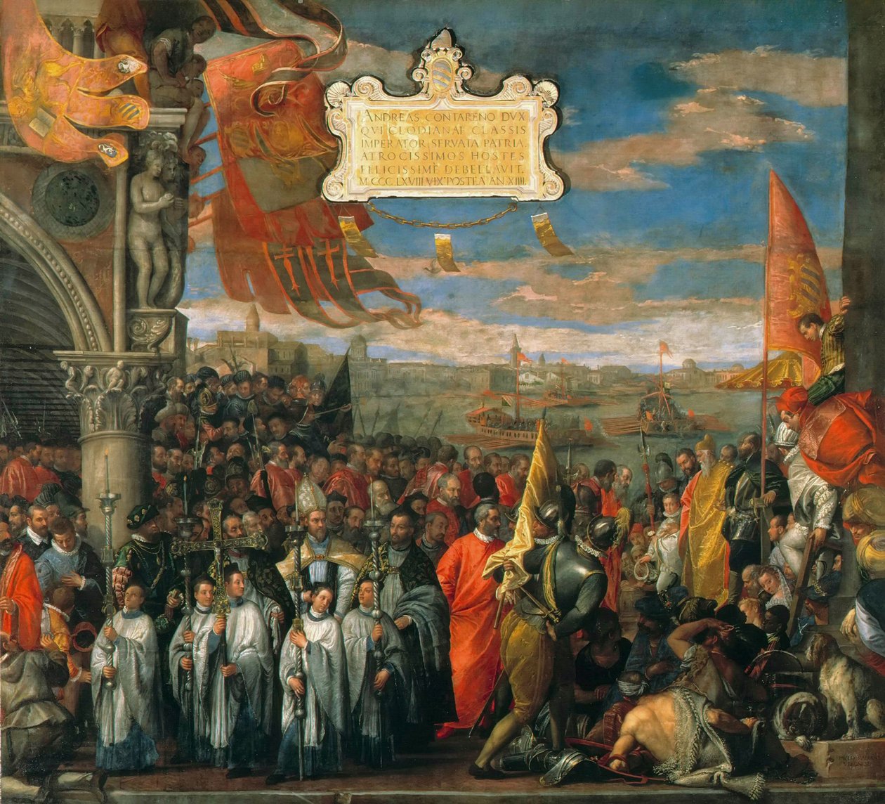 Il ritorno vittorioso del doge Andrea Contarini dopo il trionfo a Chioggia da Paolo Veronese