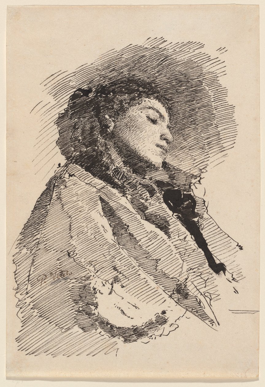 Giovane donna addormentata da Paolo Vetri