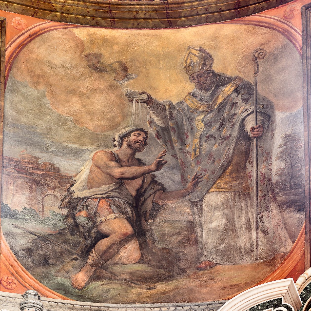 Affreschi raffiguranti la vita di San Cataldo da Paolo di Matteis