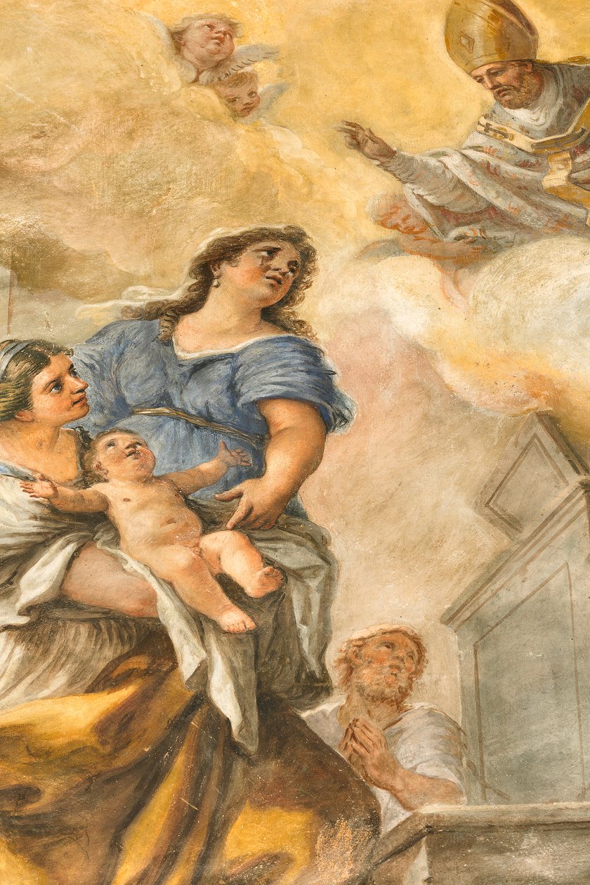 Affreschi raffiguranti la vita di San Cataldo da Paolo di Matteis