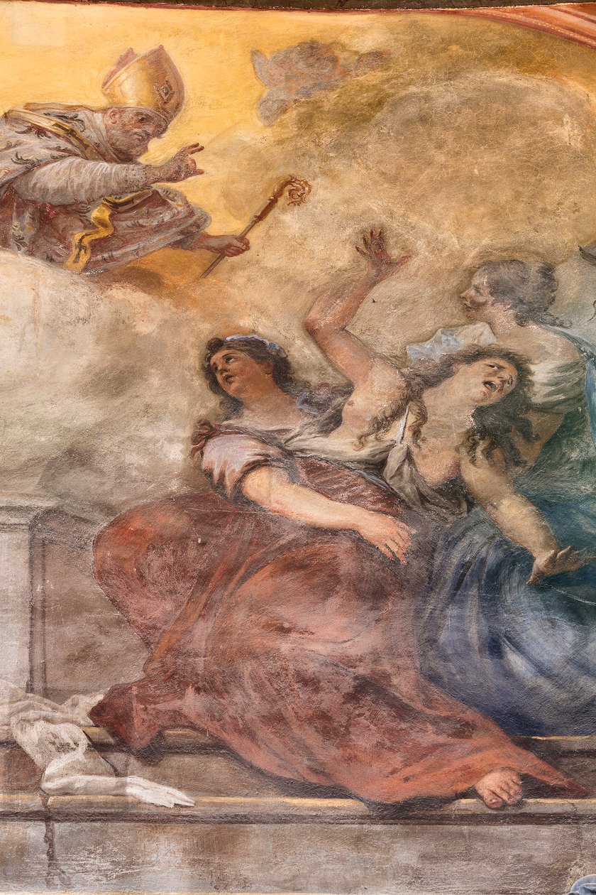 Affreschi raffiguranti la vita di San Cataldo da Paolo di Matteis