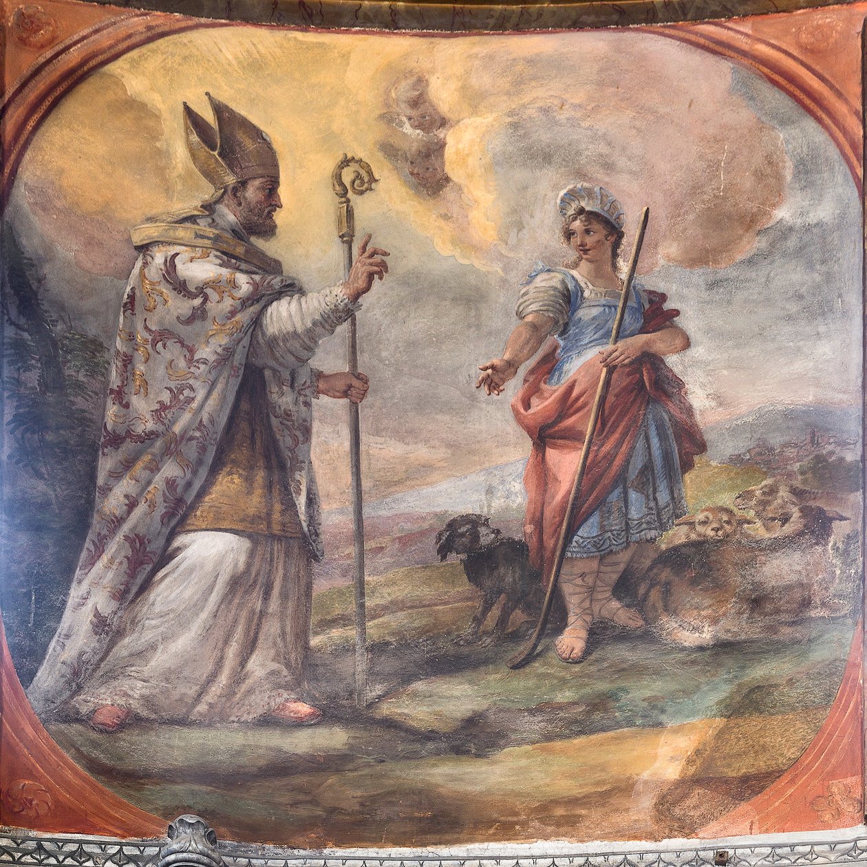 Affreschi raffiguranti la vita di San Cataldo da Paolo di Matteis