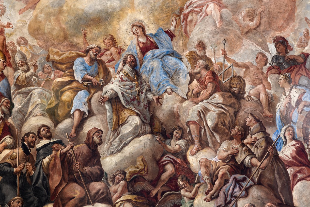 Affreschi raffiguranti la vita di San Cataldo da Paolo di Matteis